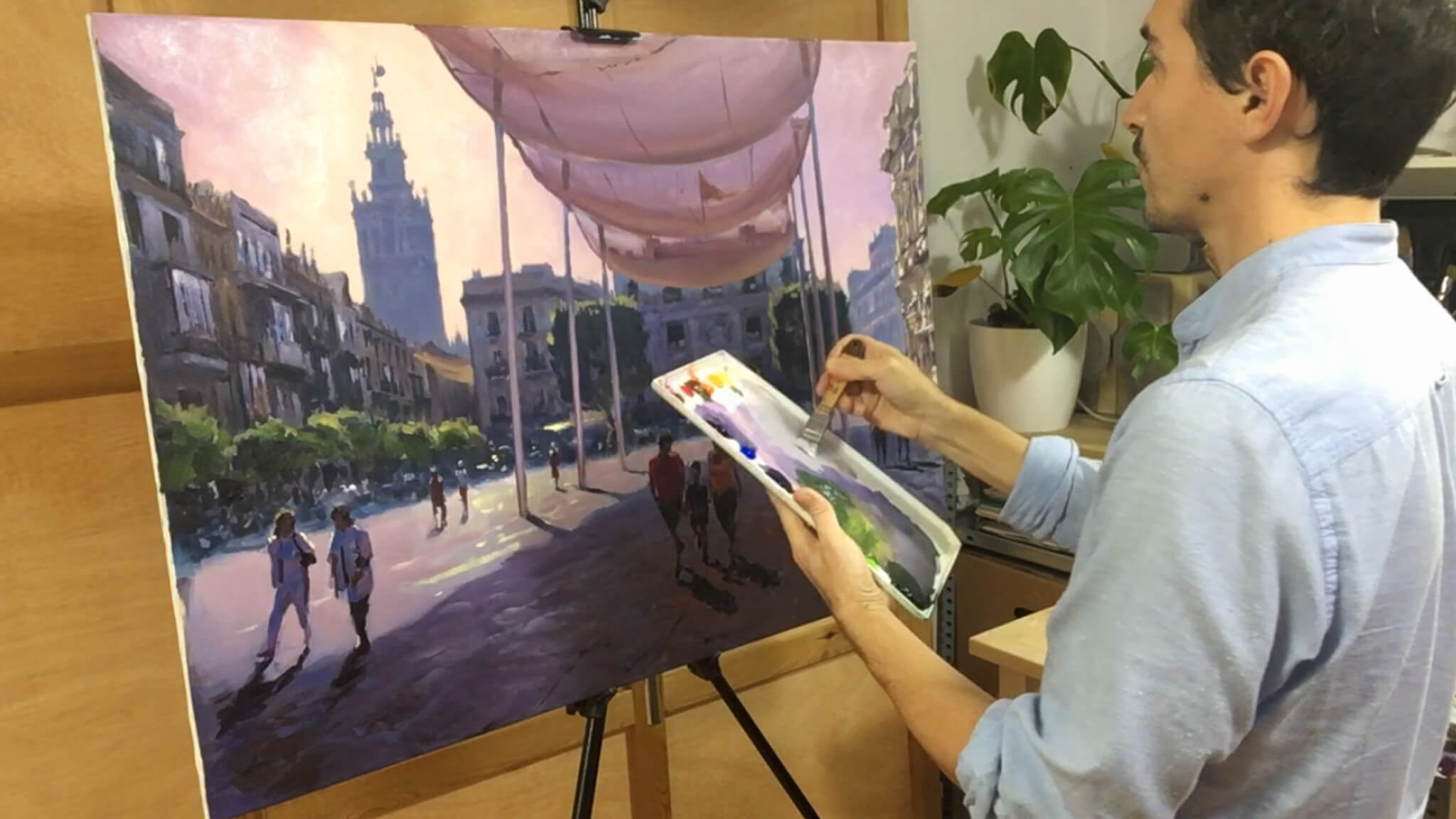 curso pintura oleo paisaje urbano